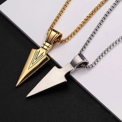 Arrow Head Pendant Long Chain Necklaces