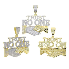 Trust No One Pendant Necklaces