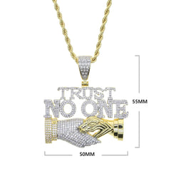 Trust No One Pendant Necklaces