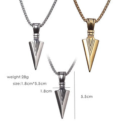 Arrow Head Pendant Long Chain Necklaces