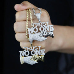 Trust No One Pendant Necklaces