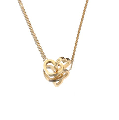 Personalized Double Heart Name Necklace