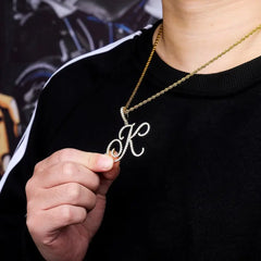 Iced Out Name Pendant Necklace