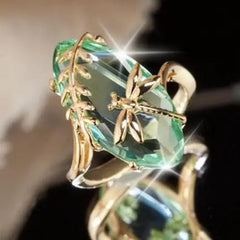 Flying Dragonfly Shaped Ring