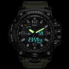 SMAEL Brand Men Sports Watches Dual Display