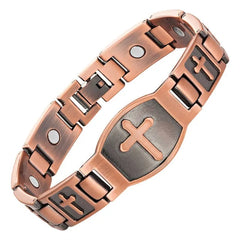 Men's Magnetic Cross Bracelet