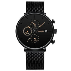 Fashion Business Watches For Men Top Brand Luxury Steel