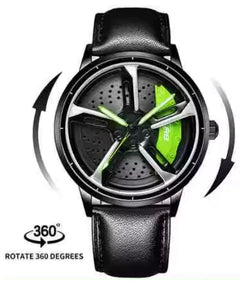 3D Spinning Mens Watches Car Rim