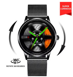 3D Real Man Watches Waterproof Rotate Watches Rim